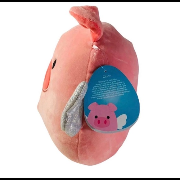 Cincy The Pink Flying Pig Squishmallow 8 Inch KellyToys Kids Stuffed Animal NWT - Picture 2 of 3